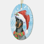 Christmas Manchester Terrier Keramik Ornament (Links)