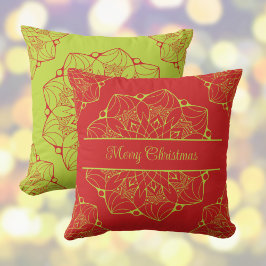 Christmas Mandala Personalisiert Throw Kissen