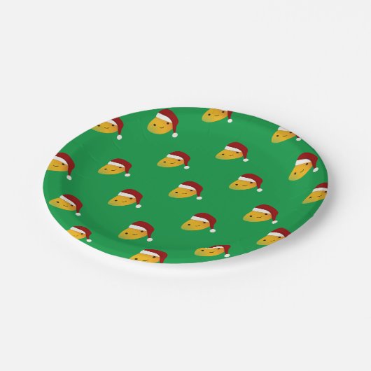 Christmas Mango Pappteller (Schrägansicht)