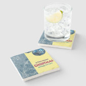 Christmas Marble Stone Untersetzer (Seitenansicht)