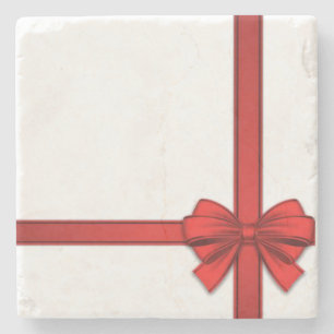 Christmas Marble Stone Untersetzer