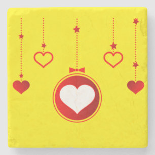 Christmas Marble Stone Untersetzer