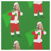 christmas Marjorie Taylor Greene santa claus Stoff (Nahaufnahme)