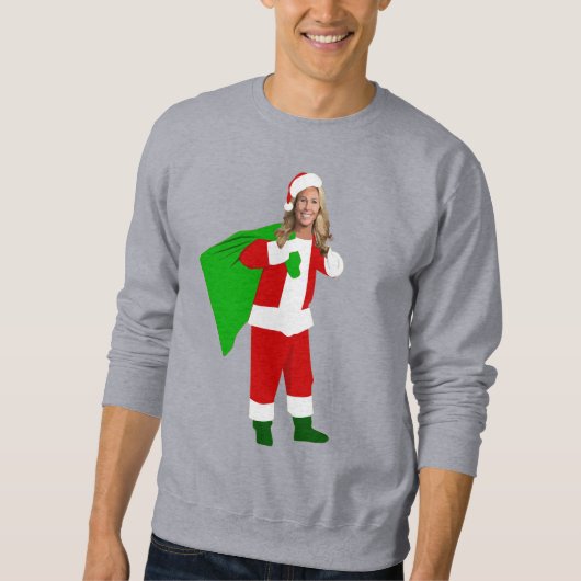 christmas Marjorie Taylor Greene santa claus Sweatshirt (Vorderseite)