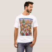 Christmas Market Magic – A Festive Town Square T-Shirt (Vorne ganz)