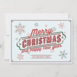 Christmas Marquee Flat Card Feiertagskarte