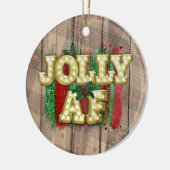 Christmas Marquee Jolly AF Keramik Ornament (Links)