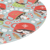 Christmas Marshmallow Snowman Hot Cocoa Schneidebrett (Ecke)