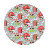 Christmas Marshmallow Snowman Hot Cocoa Schneidebrett (Vorderseite)