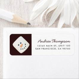 Christmas Marshmallow Snowman Rücksendeadresse