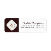 Christmas Marshmallow Snowman Rücksendeadresse (Vorne)