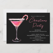 Christmas Martini Cocktail | Feiertag Einladung (Vorderseite)
