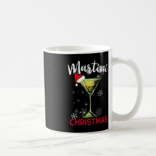 Christmas Martini Cocktail Happy Hour Fun Drink Gi Kaffeetasse (Rechts)