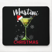 Christmas Martini Cocktail Happy Hour Fun Drink Gi Mousepad (Vorne)