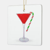 Christmas Martini Cocktail Keramikornament (Links)