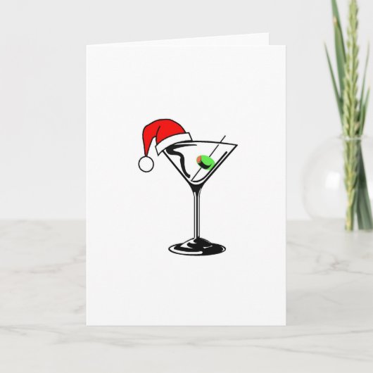 Christmas Martini Feiertagskarte (Vorderseite)