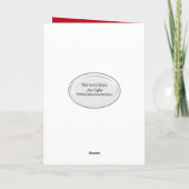 Christmas Mason Jar Feiertagskarte (Rückseite)