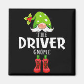Christmas Matching Family The Driver Gnome Magnet (Vorne)