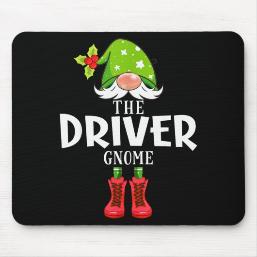 Christmas Matching Family The Driver Gnome Mousepad (Vorne)