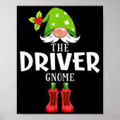 Christmas Matching Family The Driver Gnome Poster (Vorne)