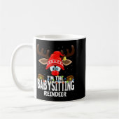 Christmas Matching I'm The Babysitting Reindeer  Kaffeetasse (Links)
