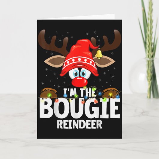 Christmas Matching I'm The Bougie Reindeer  Karte (Vorderseite)