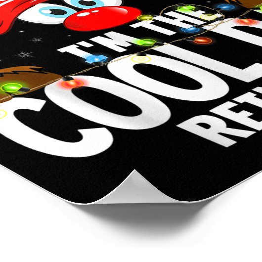 Christmas Matching I'm The Cool Dad Reindeer  Poster (Ecke)