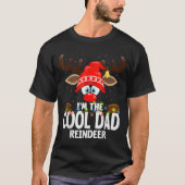 Christmas Matching I'm The Cool Dad Reindeer T-Shirt (Vorderseite)