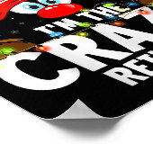 Christmas Matching I'm The Crazy Reindeer  Poster (Ecke)