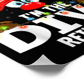 Christmas Matching I'm The Diva Reindeer  Poster (Ecke)