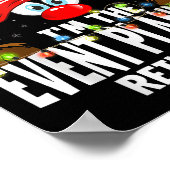 Christmas Matching I'm The Event Planner Reindeer  Poster (Ecke)