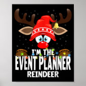 Christmas Matching I'm The Event Planner Reindeer  Poster (Vorne)