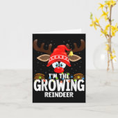 Christmas Matching I'm The Growing Reindeer Karte (Gelbe Blume)