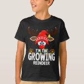 Christmas Matching I'm The Growing Reindeer T-Shirt (Vorderseite)