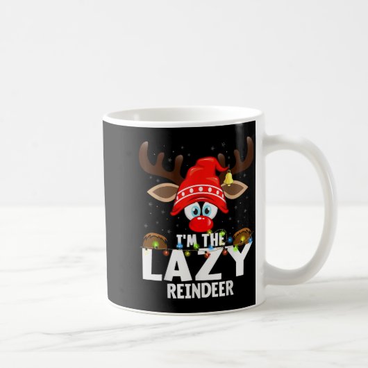 Christmas Matching I'm The Lazy Reindeer Kaffeetasse (Rechts)