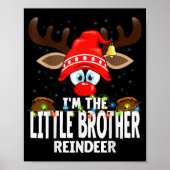 Christmas Matching I'm The Little Brother Reindeer Poster (Vorne)