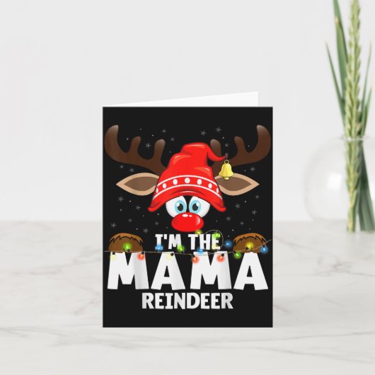Christmas Matching I'm The Mama Reindeer Karte (Vorderseite)