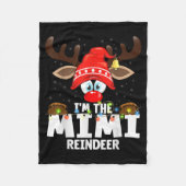 Christmas Matching I'm The Mimi Reindeer Fleecedecke (Vorderseite)