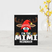 Christmas Matching I'm The Mimi Reindeer Karte (Gelbe Blume)