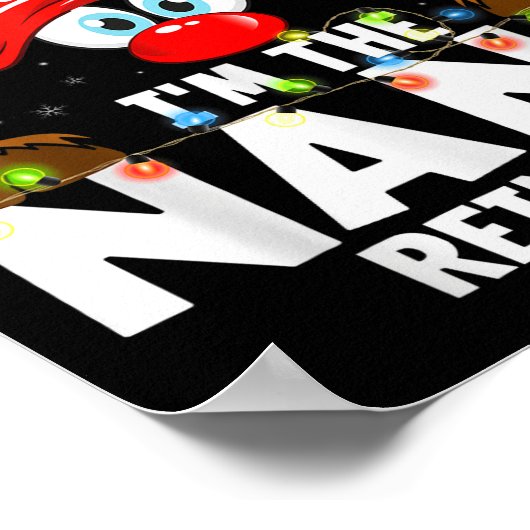 Christmas Matching I'm The Nana Reindeer Poster (Ecke)