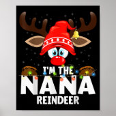 Christmas Matching I'm The Nana Reindeer Poster (Vorne)