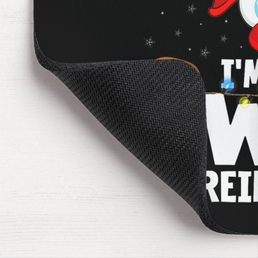 Christmas Matching I'm The Swol Reindeer  Mousepad (Ecke)