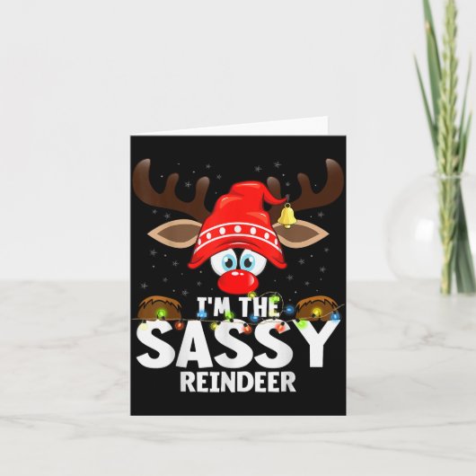 Christmas Matching I'm The Sy Reindeer  Karte (Vorderseite)