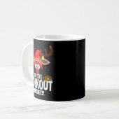 Christmas Matching I'm The Workout Reindeer Kaffeetasse (Vorderseite Links)