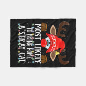 Christmas Matching Most Likely To Bring Home A Str Fleecedecke (Vorderseite (Horizontal))