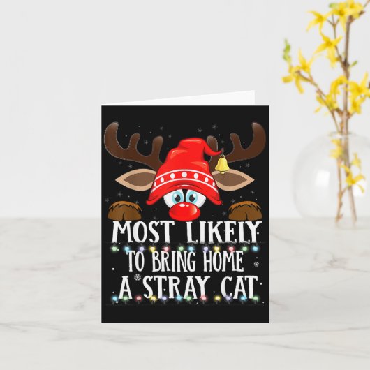 Christmas Matching Most Likely To Bring Home A Str Karte (Gelbe Blume)