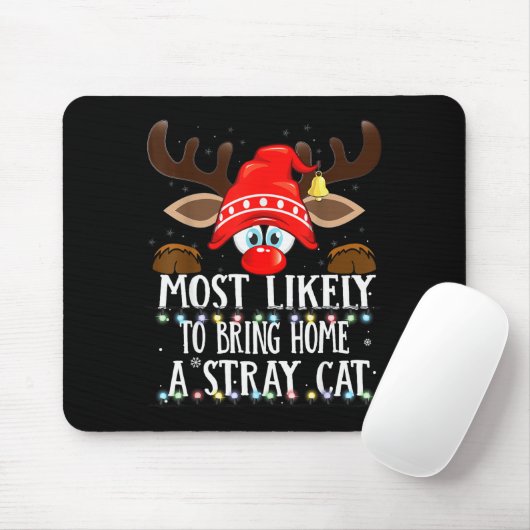 Christmas Matching Most Likely To Bring Home A Str Mousepad (Mit Mouse)