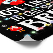 Christmas Matching Most Likely To Call Santa Bruh Poster (Ecke)