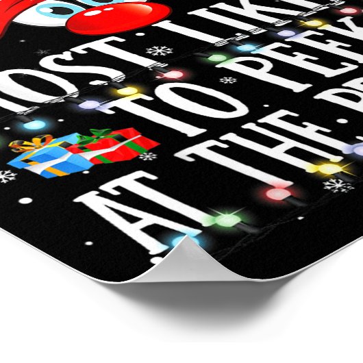 Christmas Matching Most Likely To Peek All The Pjs Poster (Ecke)