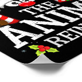 Christmas Matching The Anime Reindeer Family  Poster (Ecke)